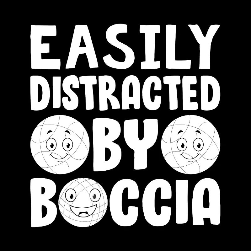 Bocce Ball Player Boccia Player - Easily Distracte