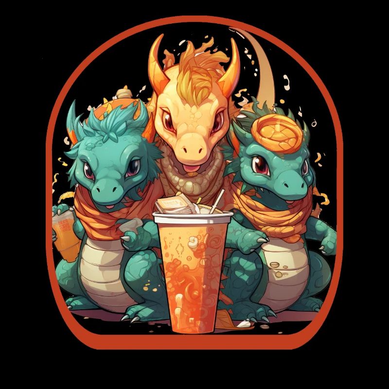 Anime Dragons Mignon Boba Tea Manette de jeu