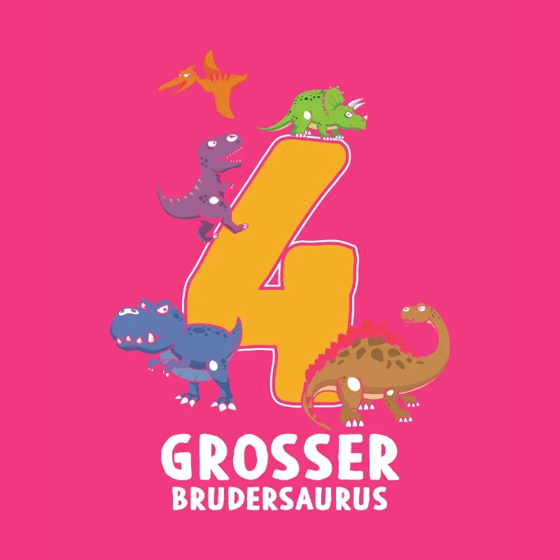 4 ans d’anniversaire Brudersaurus Dino