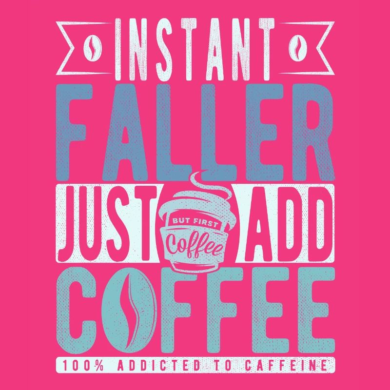 Instant Faller Einfach Kaffee hinzufügen