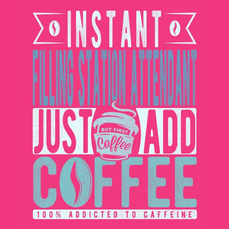 Le préposé à la station-service instantanée ajoute simplement du café