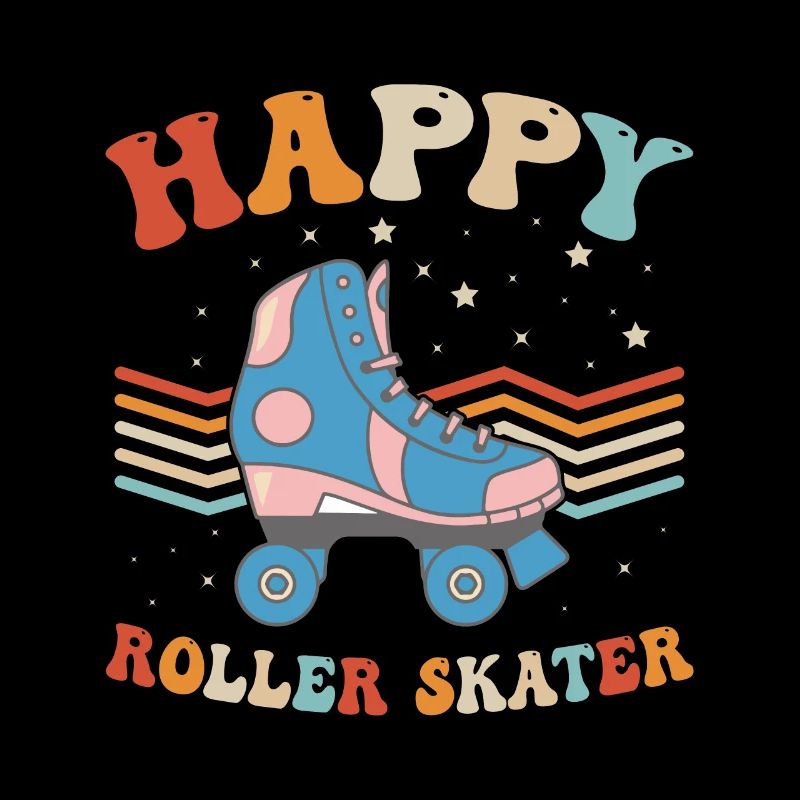 Roller Skates Roller Skating - Happy Roller Skater