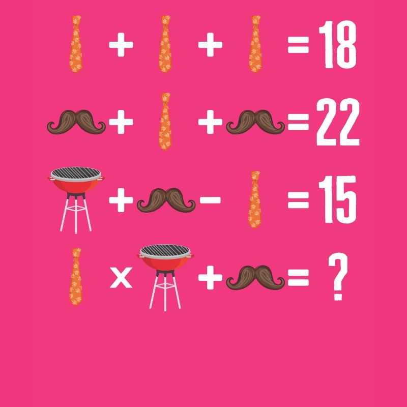 Chemise de math, ordre de math de l’opération cravate moustache