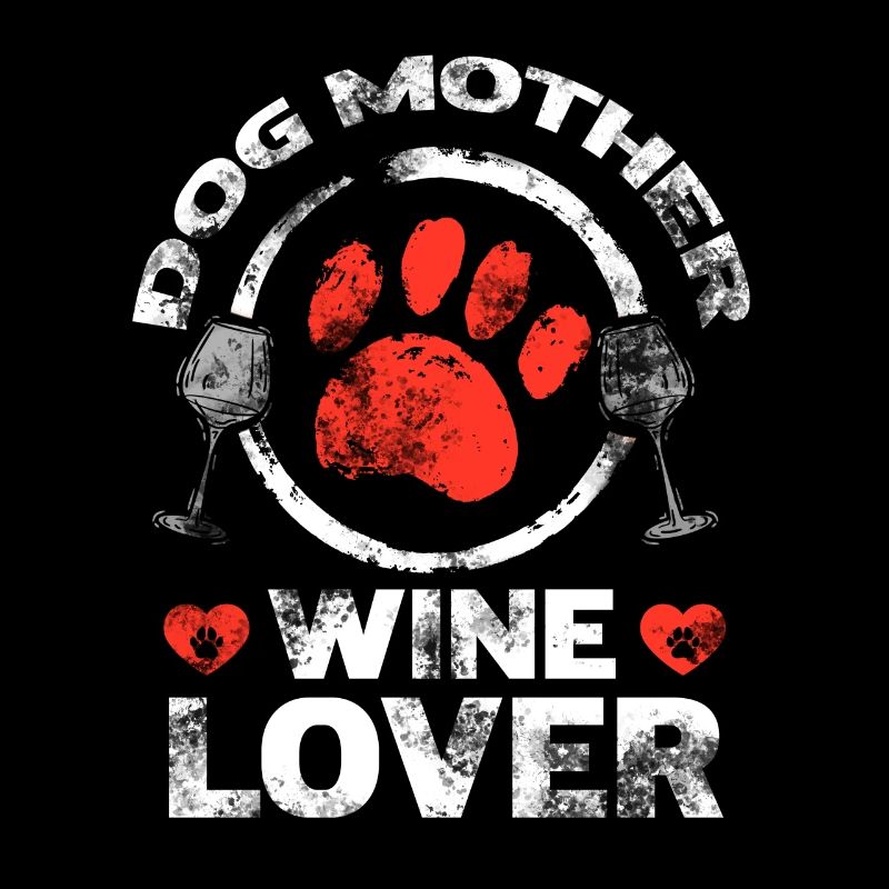 Mère canine et amoureuse du vin