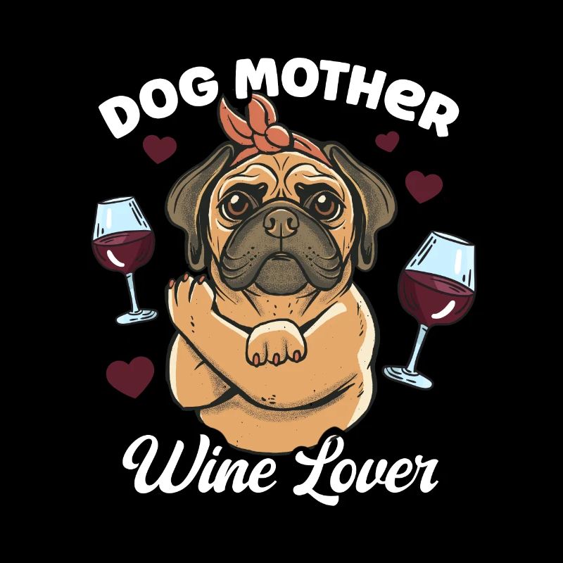 Mère canine et amoureuse du vin