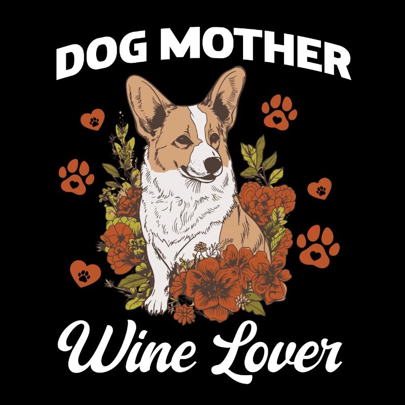 Mère canine et amoureuse du vin