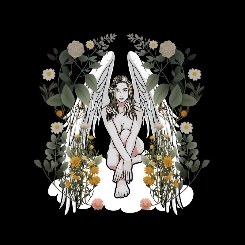 Angel Nature Flowers Flora Botany Spring Retro