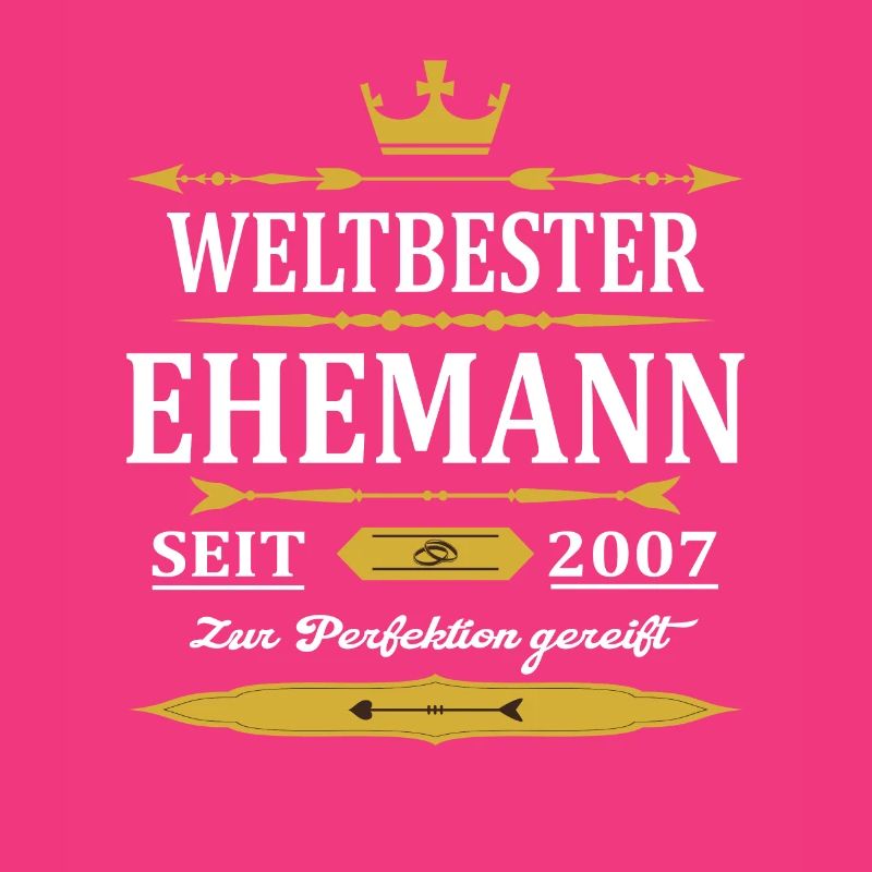 Weltbester Ehemann Seit 2007 Vintage Hochzeitstag