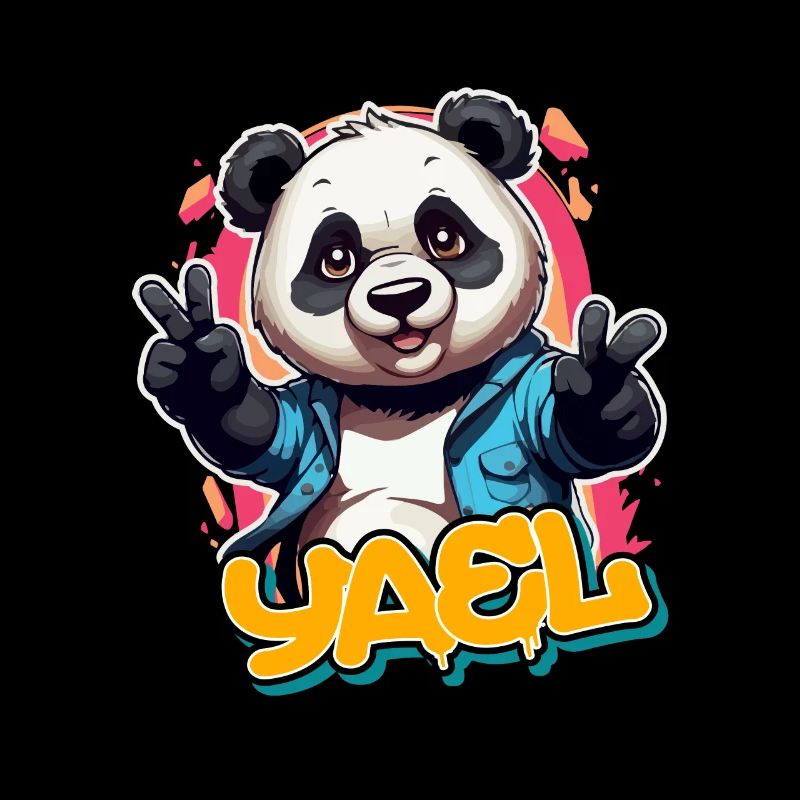 YAEL- Handsome boy name with cool pand