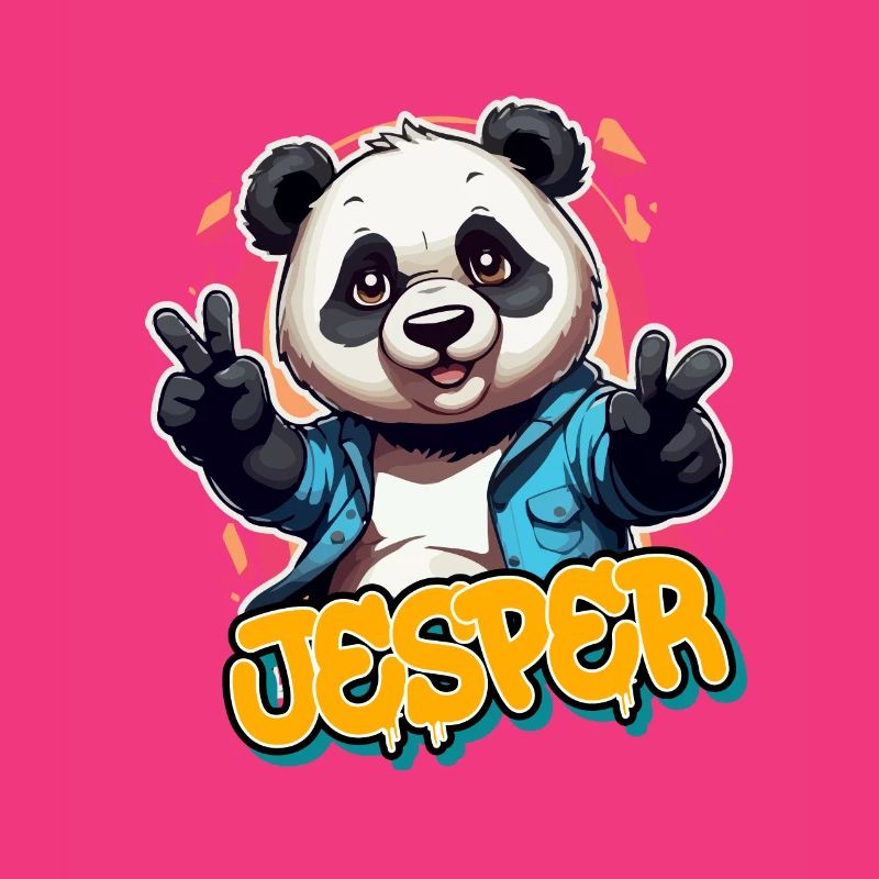 JESPER - Beau nom de garçon avec Cool Panda