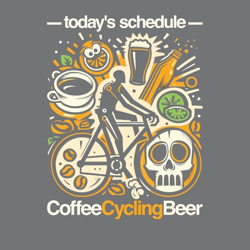 Das heutige Programm - Kaffee, Radfahren und Bier
