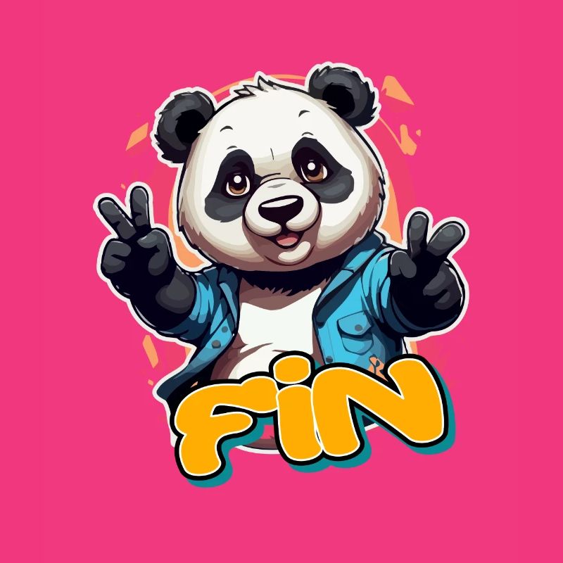 FIN - Handsome boy name with cool panda