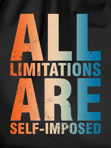All boundaries are self-imposed