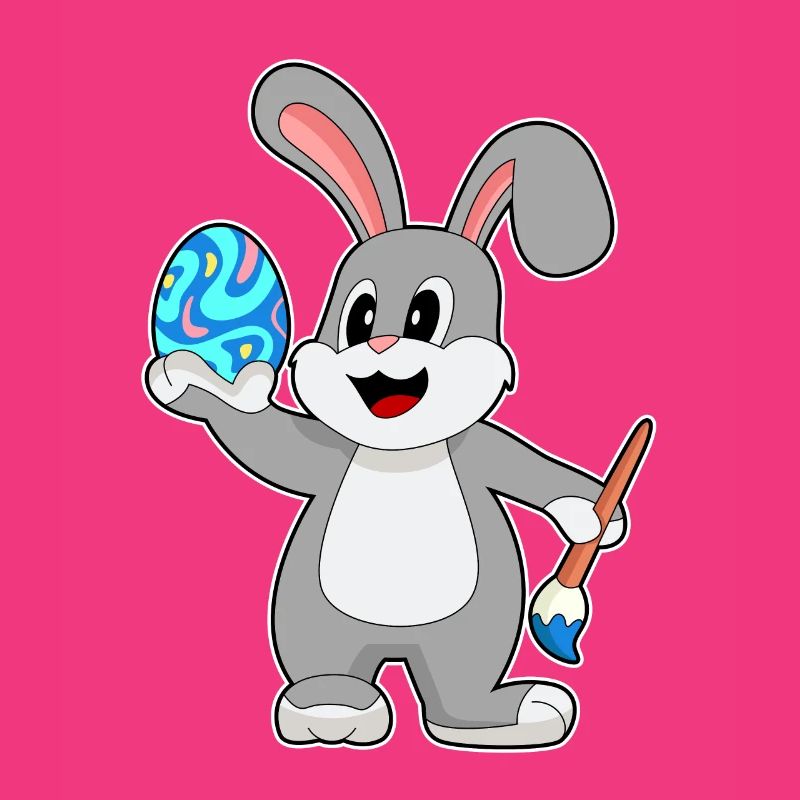 Bunny Easter Easter Egg Painting