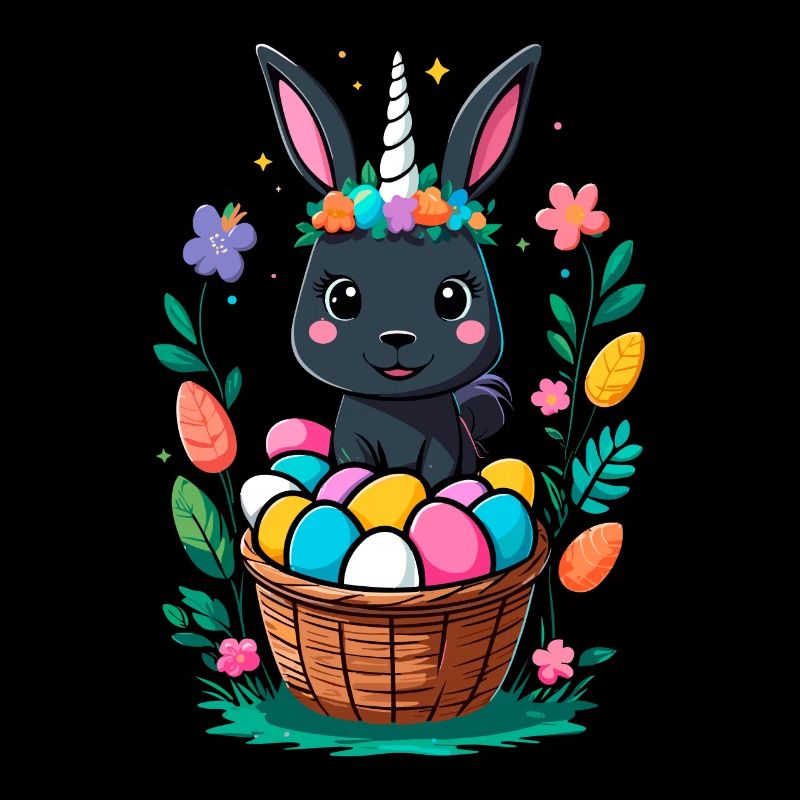 Funny Unicorn Easter Bunny Cute Easter Unicorn