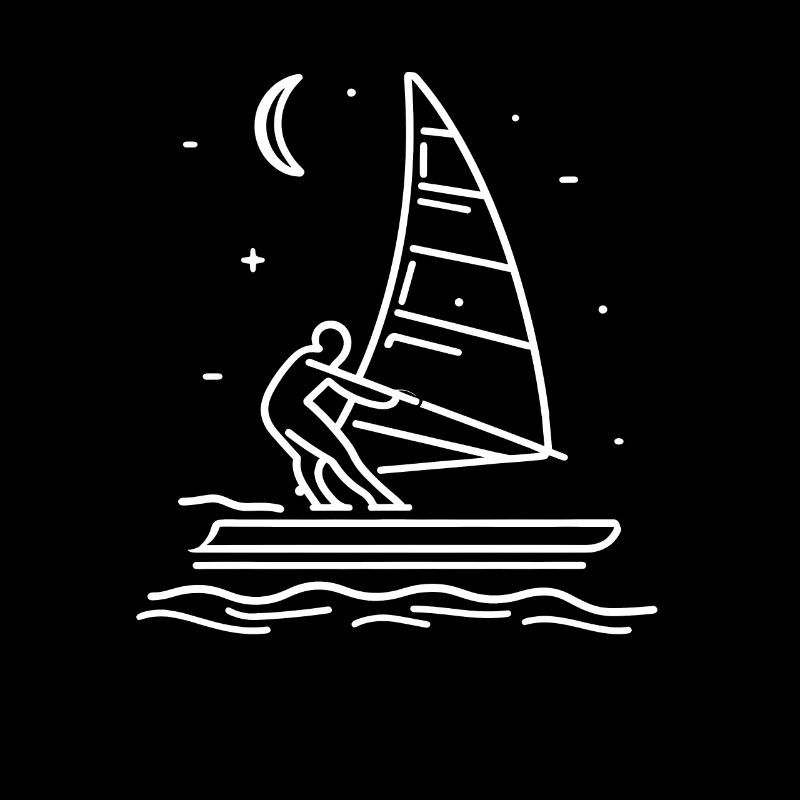 Dessin de planche à voile
