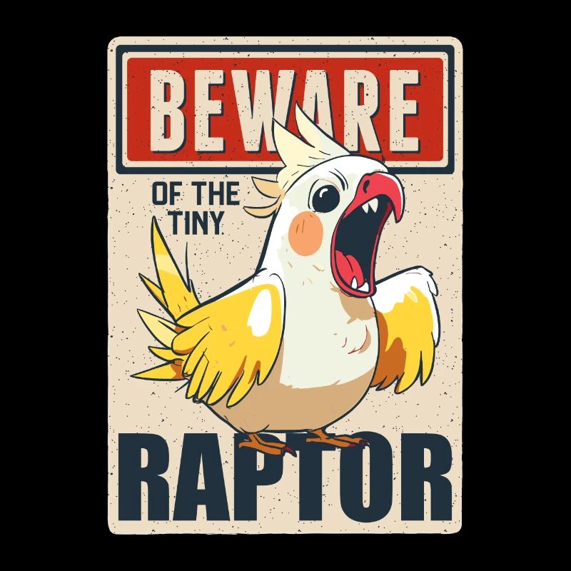Calopsitte Méfiez-vous de la minuscule perruche perroquet Raptor