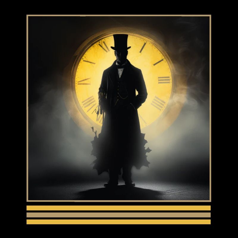 Victorian Ghost Timekeeper Vintage Gothic Tee