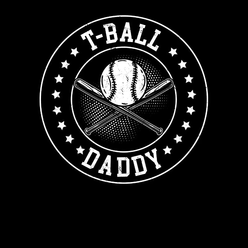 T-Ball Daddy Teeball Joueur Teeball Papa