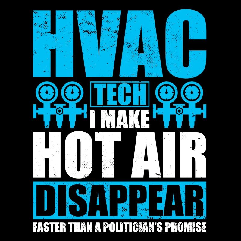 HVAC Techniker Ich Lasse Heiße Luft Verschwinden