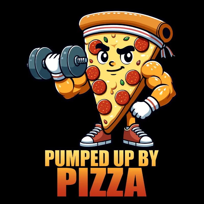 Gonflé à bloc par la motivation de la pizza