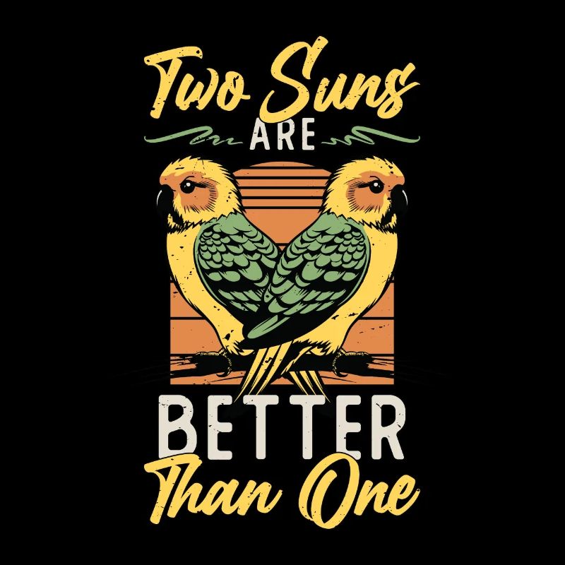 Conure Two Suns Are Better Than One Sun Conure