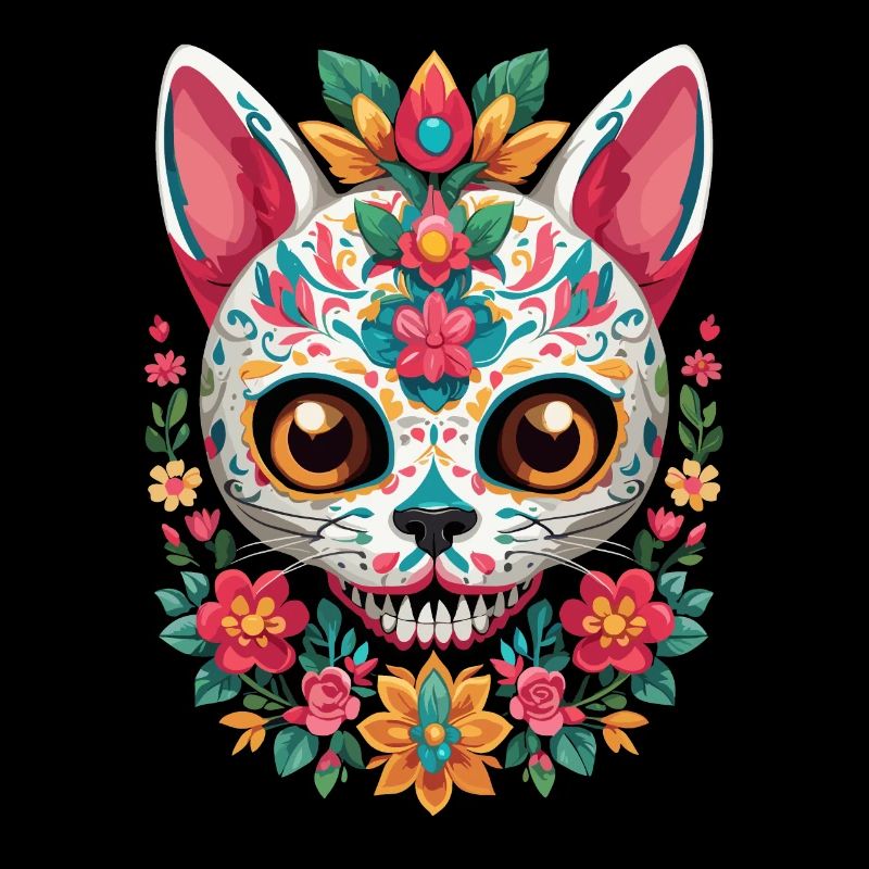 Sugar Skull chat mexicain vacances Design
