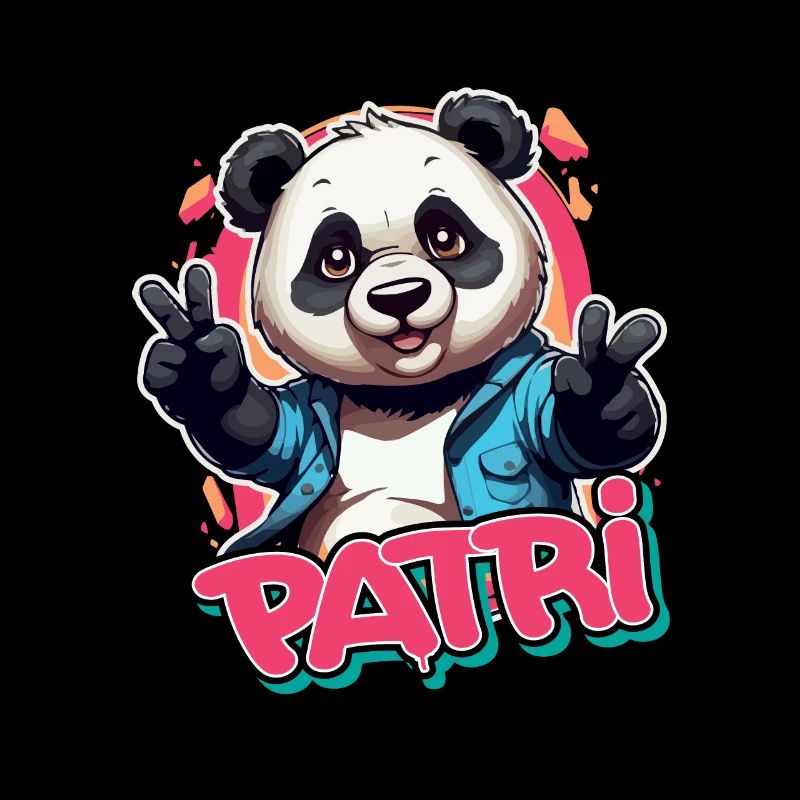 PATRI - Schöner Mädchen Name mit coolem Panda