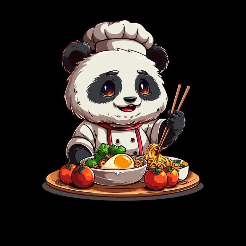 Panda Bear Ramen Panda Géant Japonais
