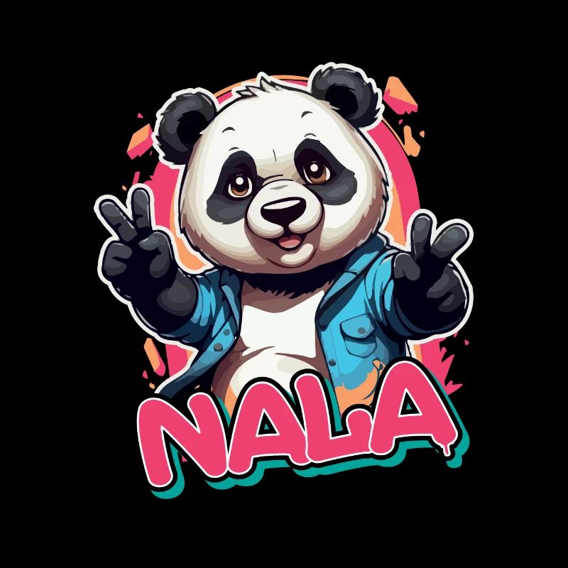 NALA - Beau nom de fille avec panda cool