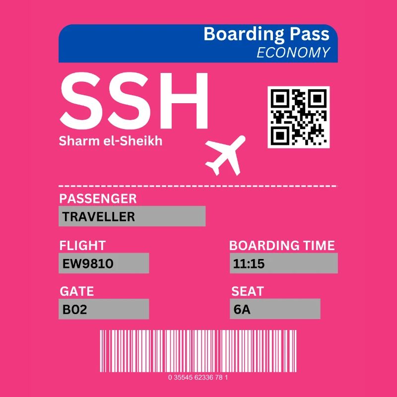 Sharm el-Sheikh Egypt Flight Ticket Holiday Idea