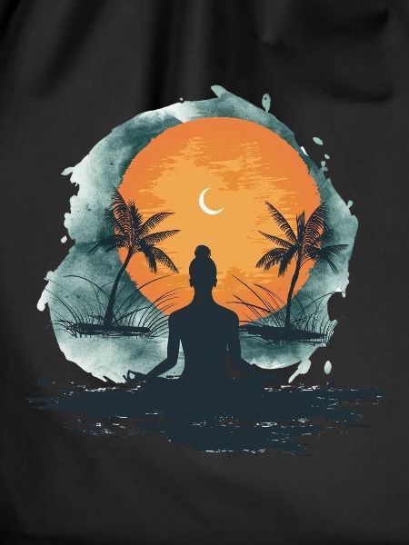 Meditation Sunset Tropical Island