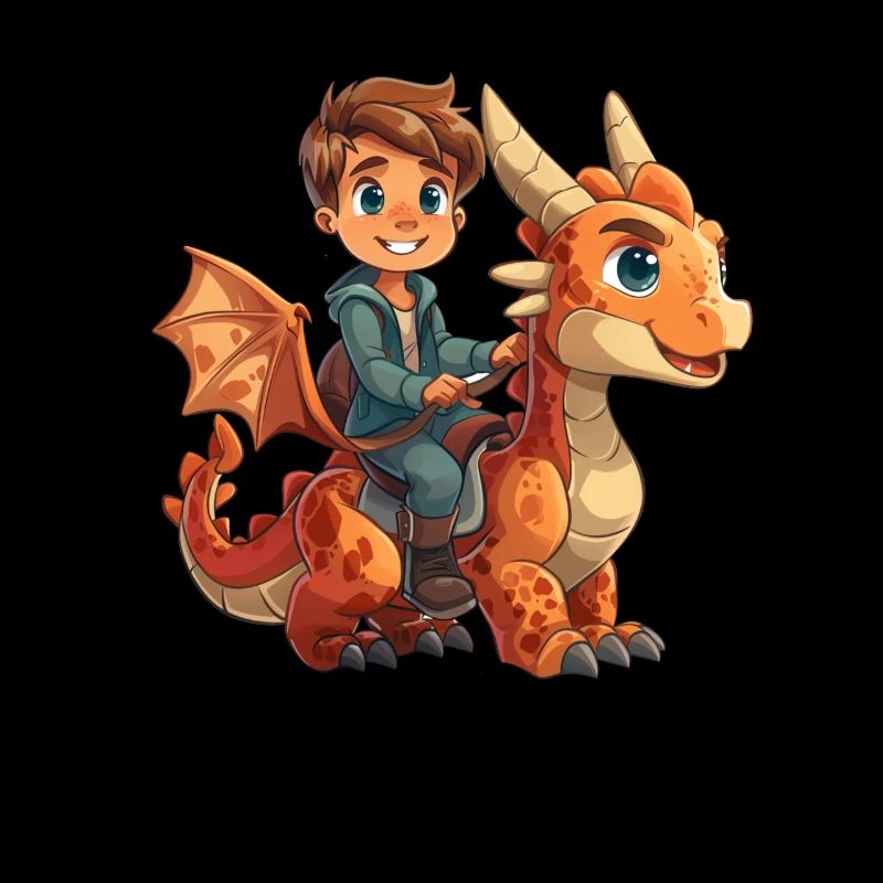 Drachenschule Kid Riding Dragon Kids