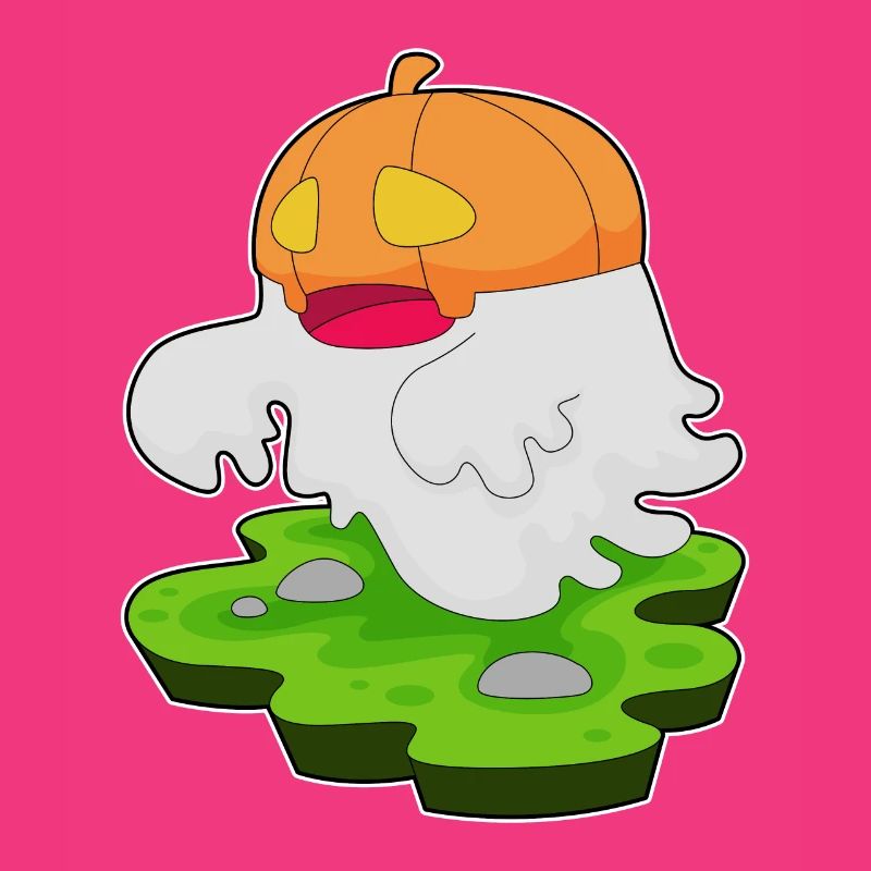 Ghost Halloween Pumpkin