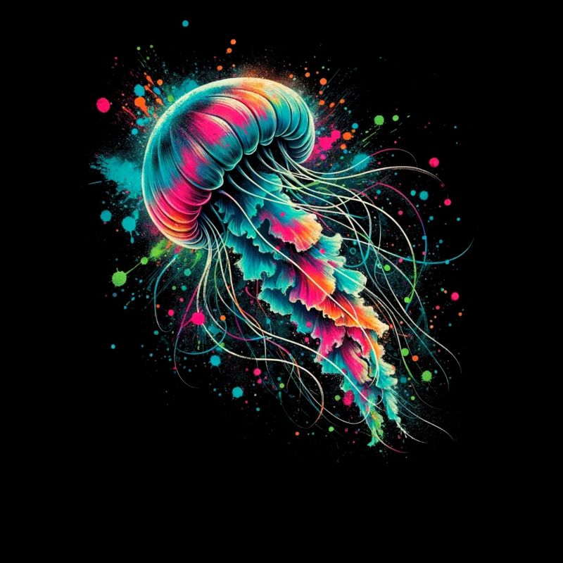 Bunte Qualle