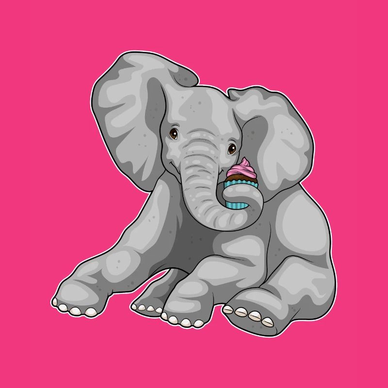 Elefant Cupcake