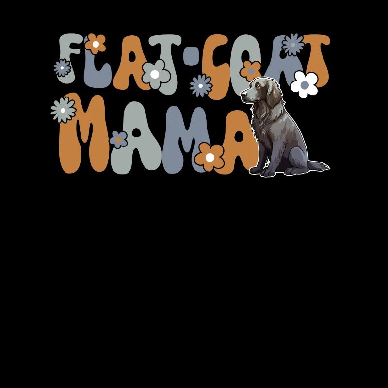 Flat Coated Retriever Groovy Flat-Coat Mama