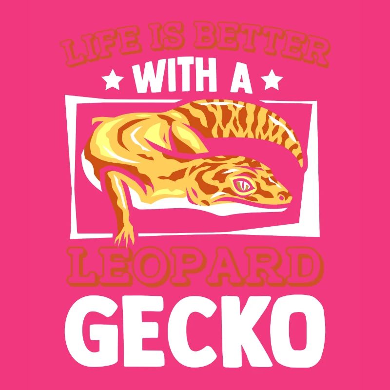 Das Leben ist besser mit einer Leopardgecko-Eidechse
