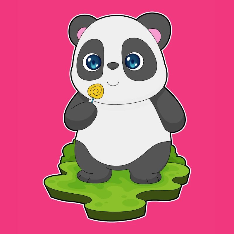 Panda lollipop