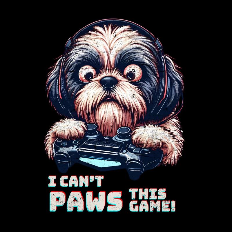 Cool Design for Shih Tzu and Computer Games