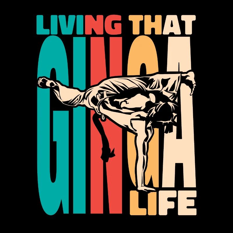 Das Ginga-Leben leben Ginga Capoeirista-Tanz