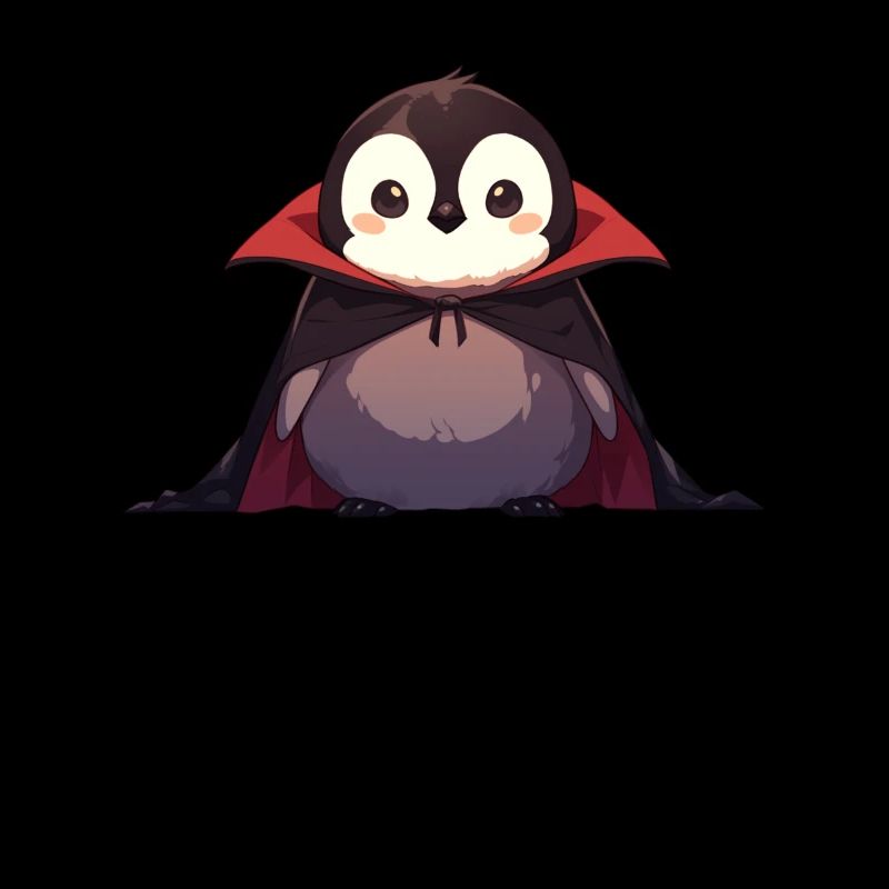 Penguin Vampire Halloween Penguin Cute