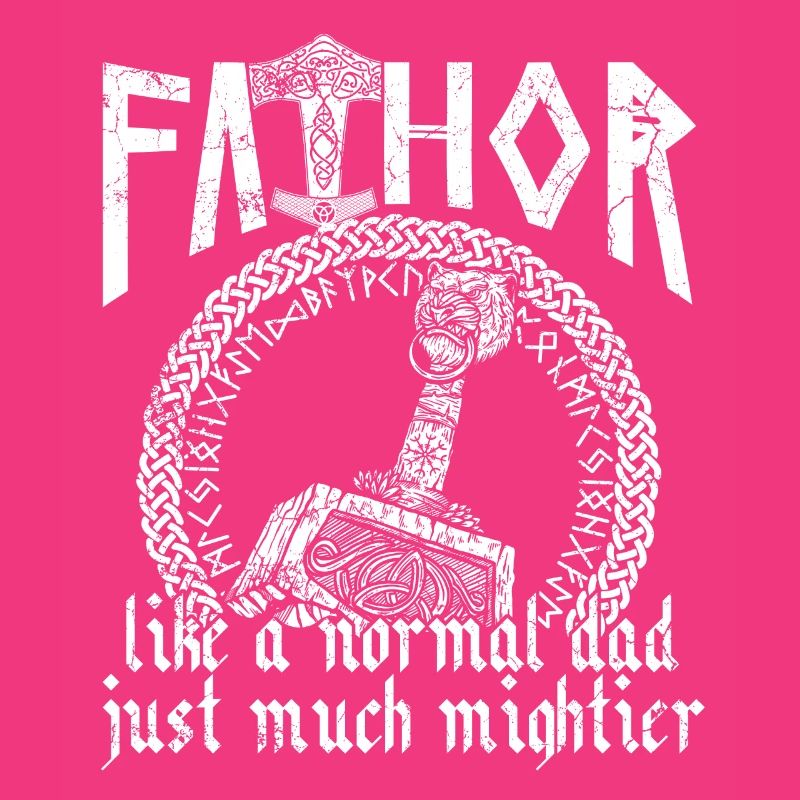 Wikinger Papa Vathor Mächtiges Spruch Design