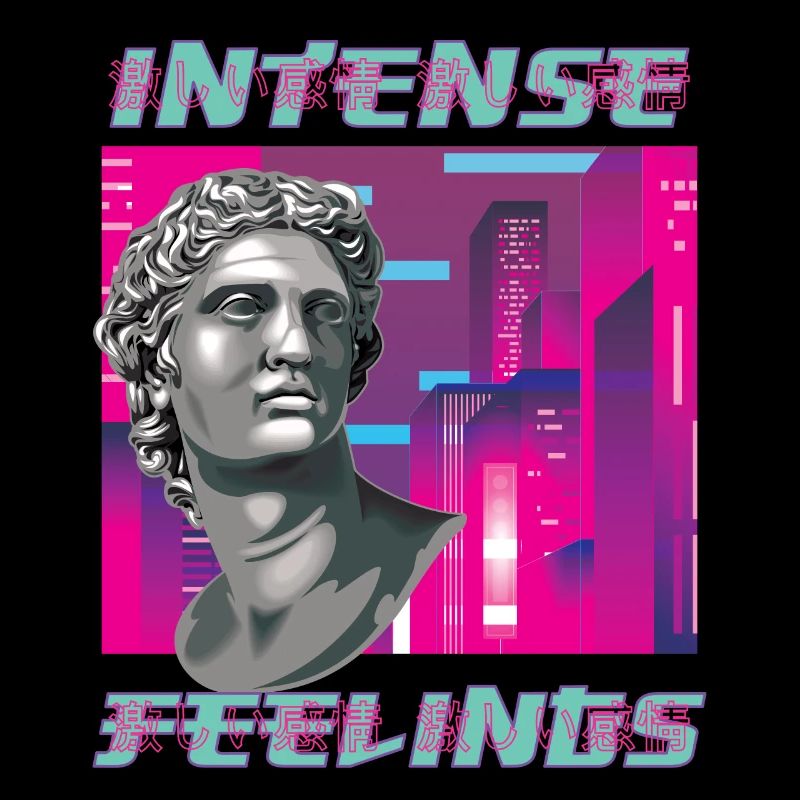 80er Retro Ästhetik Vaporwave