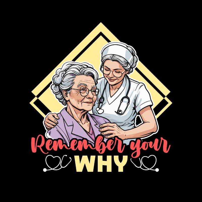Geriatric Nurse Remember Your Why Caregiver Nurses