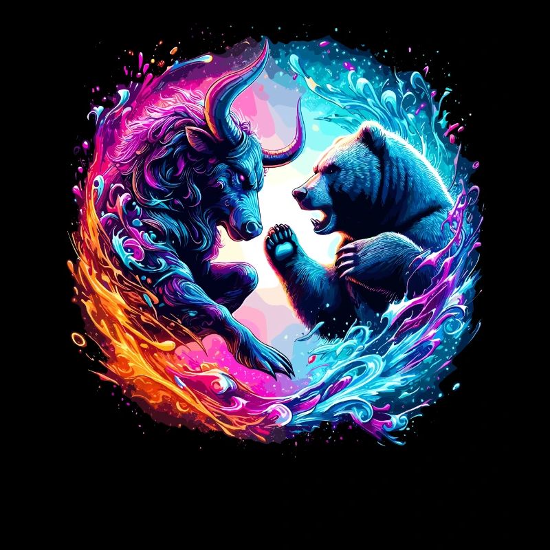 Bulle vs Bär Börsen Kampf