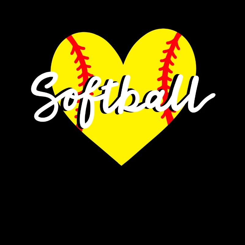Softball Herz