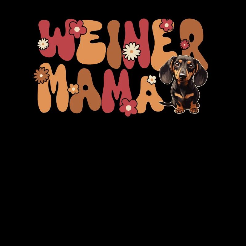 Dachshund Groovy Weiner Mom
