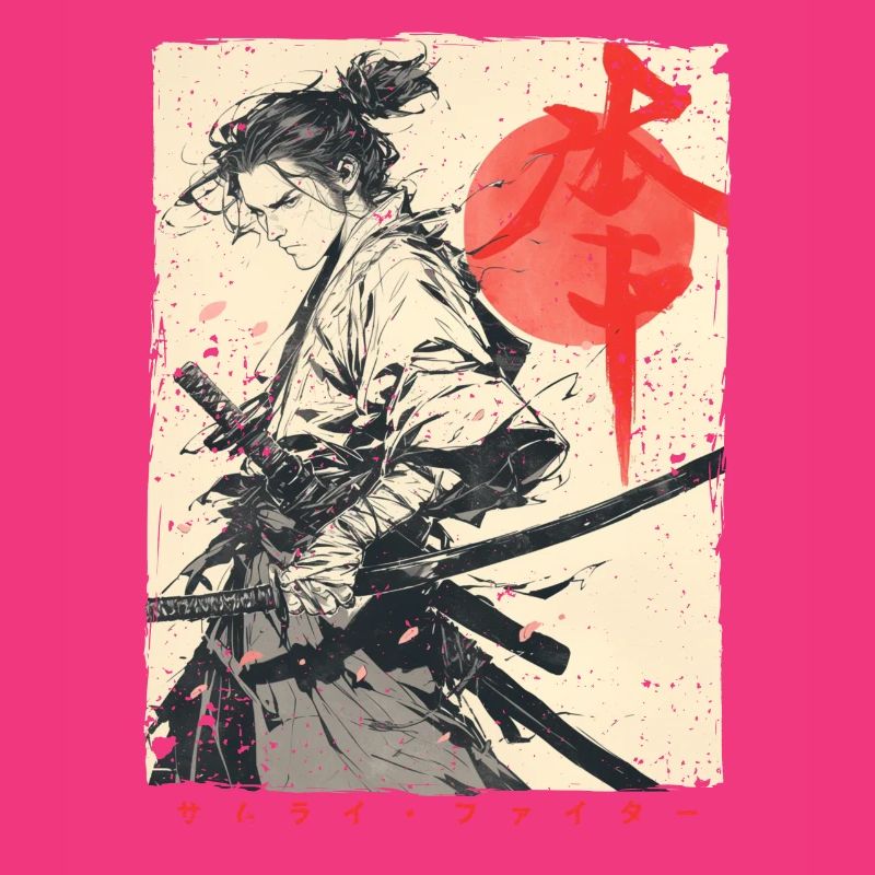 Samurai Fighter - Japanese Ukiyo-e Artwork