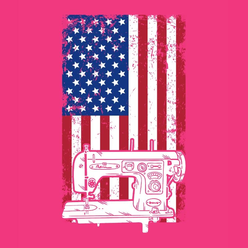 Sewing Machine US Flag Sewing US flag